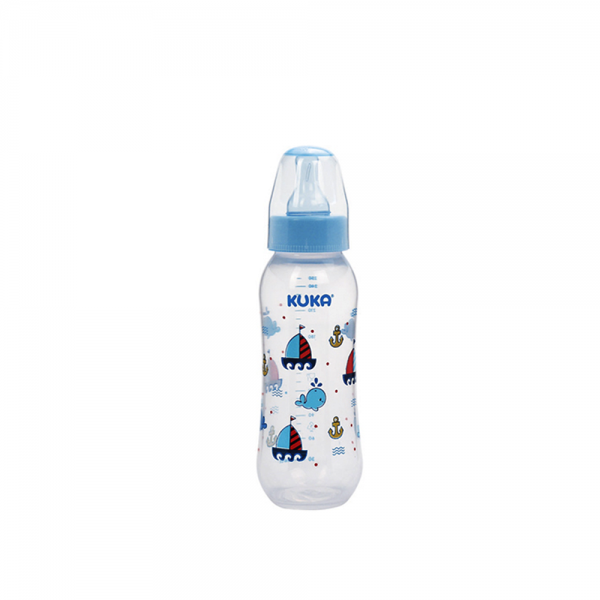 mamadeira bico silicone universal 250ml azul desenhos meninos bebês