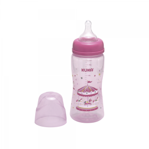mamadeira 330ml rosa meninas kuka