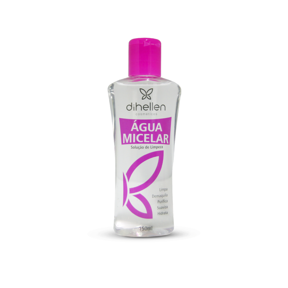 22255 água micelar para limpeza de pele e retirada de maquiagem dihellen 150ml