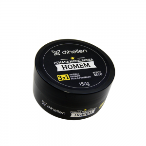 emabalgem redondonda 150g de pomada modeladora para cabelo dihellen efeito matte homens