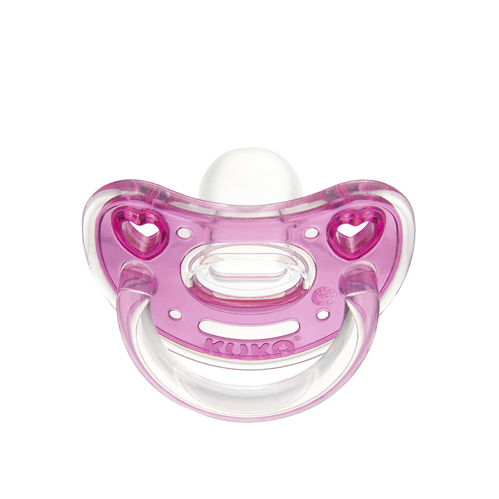 2917 sem Chupeta KUKA Elegance Plus Bico Ortodontico Tamanho 2 Rosa 2917 Maiores de 6 Meses