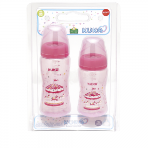 mamadeira kuka rosa estojo econômico 330ml e 240ml