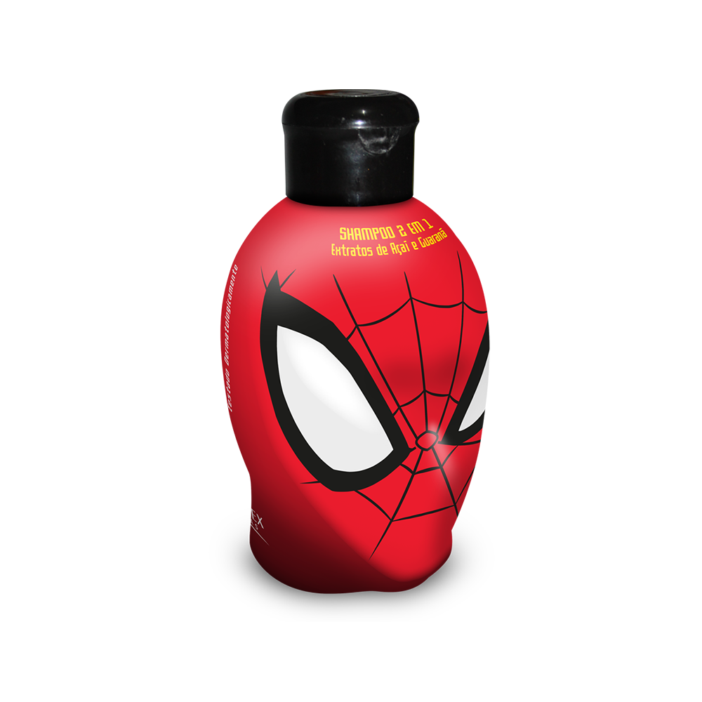 32033 cabeça homem aranha shampoo 2 em 1 nutriex