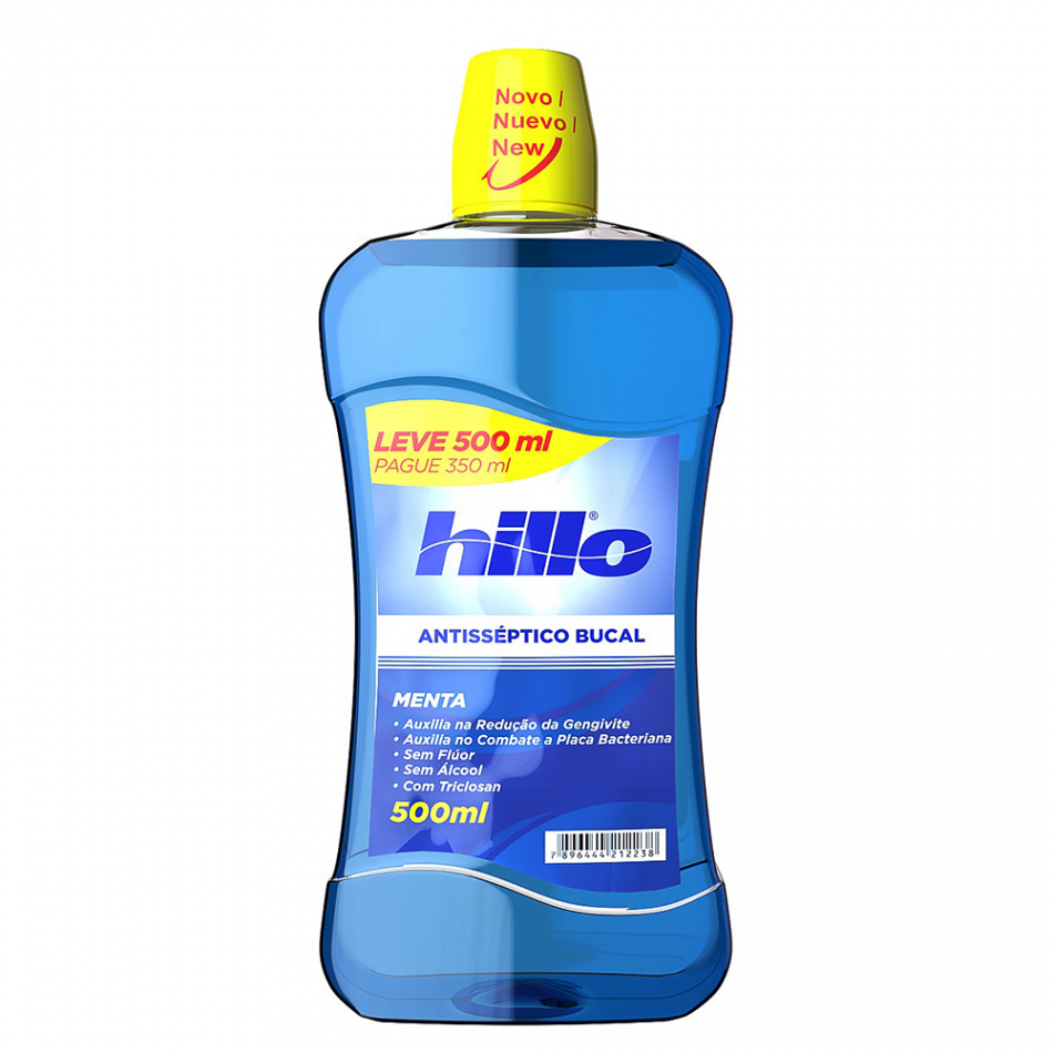 ANTISSÉPTICO BUCAL HILLO MENTA 500ML